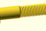 Thumbnail for the post titled: nutsnbolts – OpenSCAD Library