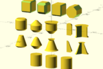 Thumbnail for the post titled: Chamfered primitives for OpenSCAD