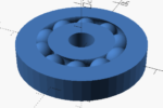 Thumbnail for the post titled: OpenSCAD – Basic Bearing – Sketched?